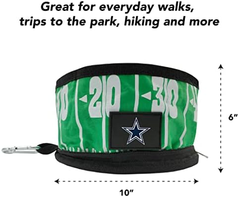 Pets First NFL Collapsible Pet Bowl