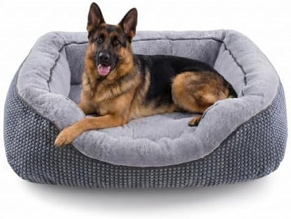 INVENHO XL Dog Beds Large Sized Dog, Washable Orthopedic Warming Soft Sleeping Durable with Anti-Slip Bottom