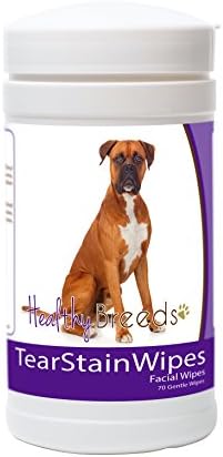 Healthy Breeds Boxer Tear Stain Wipes 70 Count