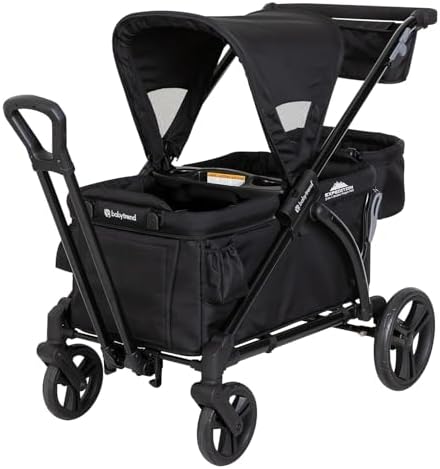 Baby Trend Expedition 2-in-1 Stroller Wagon Plus, Ultra Black
