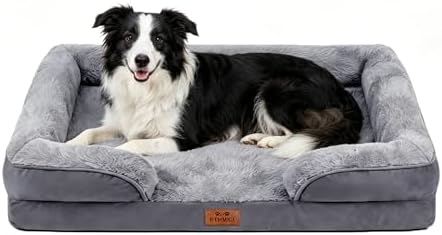 Orthopedic Dog Beds Large Sized Dog, Memory Foam Dog Bed Couch, 36"L