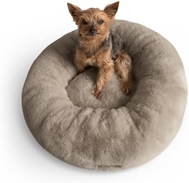 UnHide Floof Pet Bed, Extra Soft Dog Bed with Removable Faux Fur Cover