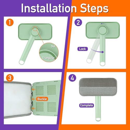 Pet Hair Removal Tool, Reusable Lint Brush for Multi-Fabric Edge
