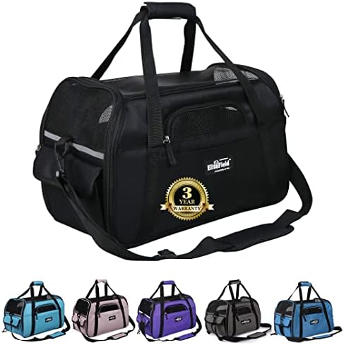 EliteField Soft-Sided Pet Carrier for Cats & Small Dogs (3-Year Warranty)