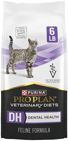 Purina Pro Plan Veterinary Diets DH Dental Dry Cat Food, 6 lb Bag