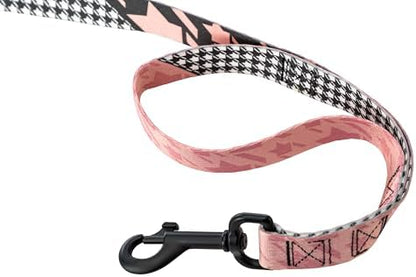 Wolfgang Heavy Duty Dog Leash, Pull-Tested to Over 800 lbs for Walking & Training, HoundsPink Print, Dual-Handle Large