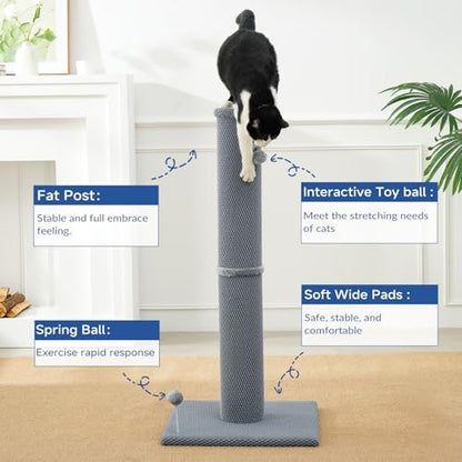 Cat Craft 41" Cat Scratching Post, Gray