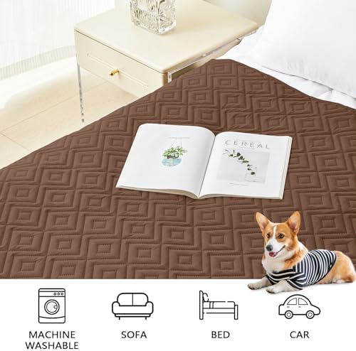 hyha Waterproof Reversible Dog Blanket, Pet Blanket for Sofa Couch