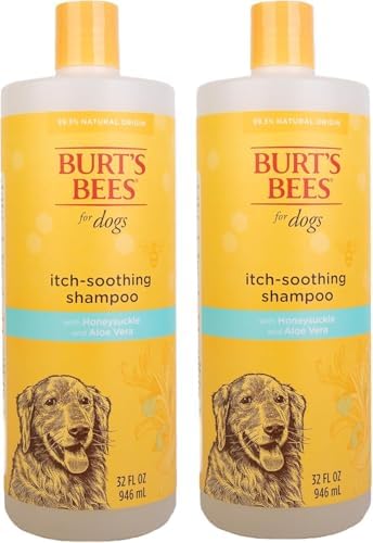 Burt's Bees for Pets Itch Soothing Dog Shampoo, Honeysuckle, 32 Fl Oz, 2-Pk