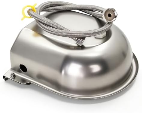 Automatic Horse Drinking Waterer Bowl,Upgrade Stainless Steel Farm Livestock Water Dispenser with Drain Hole and Float Valve for Horse,Dog, Chicken,Goat,Pig (B)