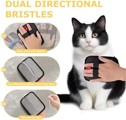 Pet Hair Removal Glove Brush – Reusable Grooming Tool for Cats and Dogs, Ideal for Clothing, Furniture, Carpets, Cat Beds, Car Seats, and More – Upgraded Static Fur Remover (1 Piece)