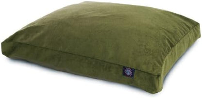 Majestic Pet Rectangular Dog Bed, Medium, 36x29x4 in, Washable, Fern