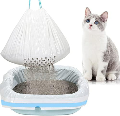 Jutom 84 Count Sifting Litter Box Liners, Cat Box Liners with Holes