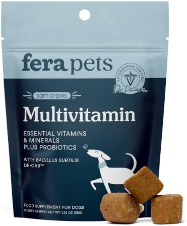 Fera Pets Dog Multivitamin Chews with Probiotics, 10 Chews
