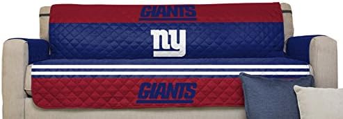 Pegasus Sports NFL New York Giants Furniture Protector with Elastic Straps, Sofa, Royal Blue