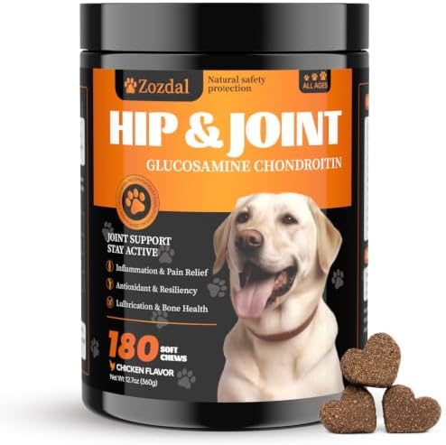 Dog Hip & Joint Supplement, 180 Chicken Chews