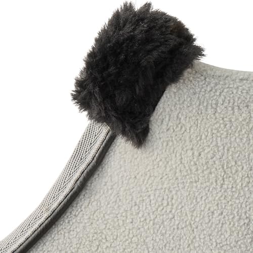 Pet Passion Preston II - The Polar Fleece Coat, Recycled Polar Fleece Warm Dog Jacket for Cold Weather for Small, Medium, Large Dogs, Heather Grey, Large (40-60 lbs)