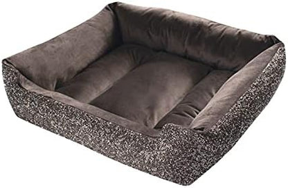 Sparkles Home Pet Bed, Sparkling Rhinestones, Soft, Comfortable Velvet, for Lounging Dogs, Cats, Pets, Charcoal, Large, Sold Individually