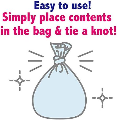 BOS Amazing Odor Sealing Cat Waste Bags - Durable and Unscented [Size: S, Color: light blue] (90 count, Pack of 2) (180 Bags)★May be too small to get a litter scoop inside!