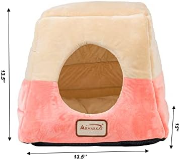 Armarkat Cat Bed, C07CCS/MH, Orange and Beige