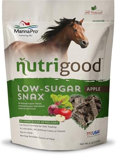 Manna Pro NutriGood Low-Sugar Apple Horse Treats, 4 lb Bag