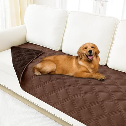 Smiry Waterproof Dog Bed Cover, Reversible Pet Blanket for Sofa Couch