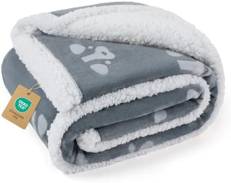 Luciphia Waterproof Dog Blanket Reversible Sherpa Fleece for Small Dogs Cat