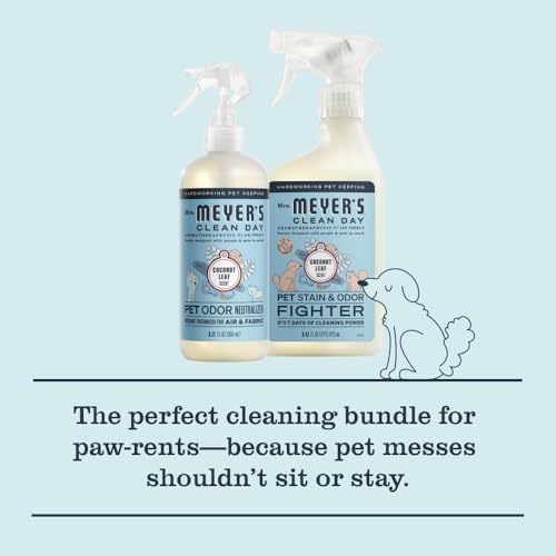 MRS. MEYER'S CLEAN DAY Pet Cleaning Kit, Coconut Leaf, 28 fl oz, 2 Pack