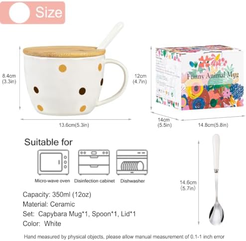 Capybara Gifts for Women Cute Coffee Mug Tea Cup Friendship Birthday Gifts