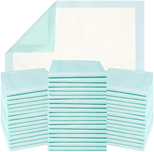 GREEN LIFESTYLE Underpads - Pet Training Pads for Dogs, Cats, Bunny, Chucks Pads for Adults, for use as Incontinence Bed Pads, Seniors Bed Pad (Pack of 50 - 36x36)
