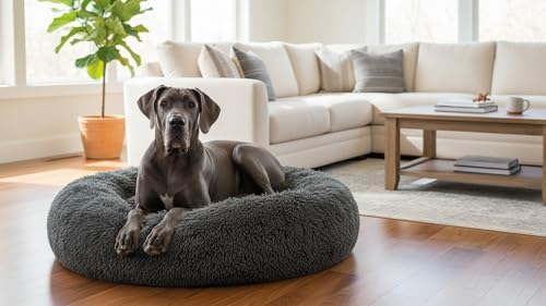 The Dog’s Bed Calming Donut Dog Bed, Machine Washable Removable Zip Cover