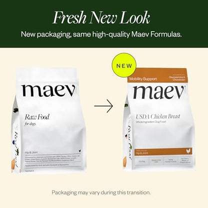 Maev Human-Grade Frozen Fresh Chicken Dog Food, Hip & Joint, 10 lb