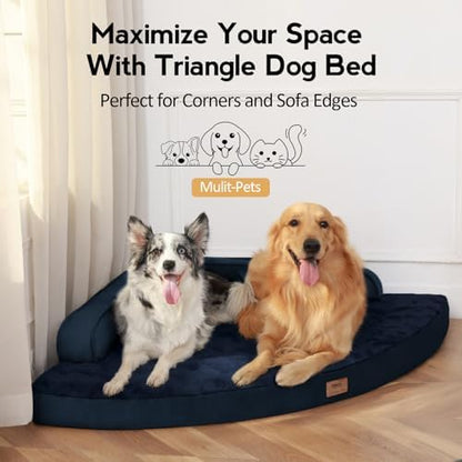 MEKIY Orthopedic Waterproof Dog Bed with Sides for Large Medium Dogs
