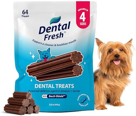 Dental Fresh Dental Sticks for Extra Small Dogs up to 10 lb, 64 Count