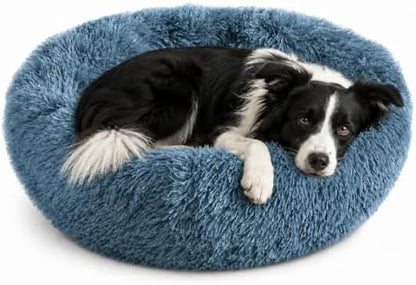 Whiskers & Friends Round Dog Beds for Medium Dogs, Orthopedic, Washable