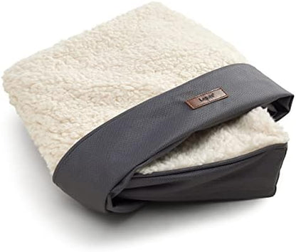 LE SURE Washable Egg Crate Foam Plush Dog Bed Cover, XL 44x32x3in, Grey