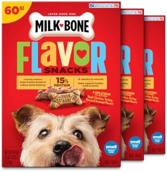 Milk-Bone Flavor Snacks Small Dog Biscuits, 60 oz Boxes