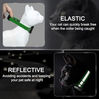 Reflective AirTag Cat Collar, Integrated Cat Collar with Air Tag Holder