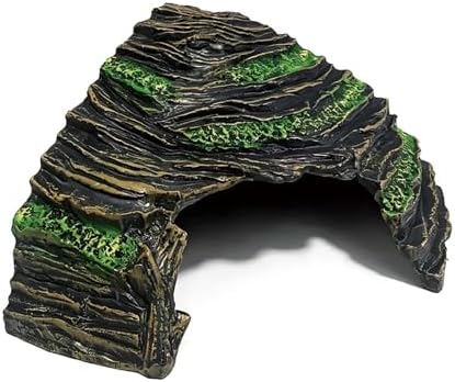 Reptile Hide Cave and Aquarium Tank Accessories Decorations
