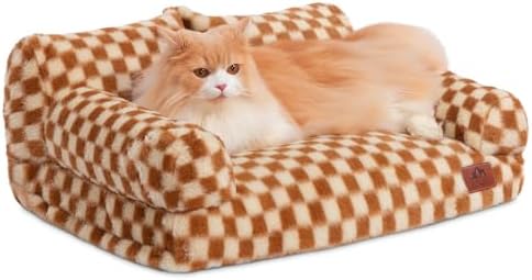 Hollypet Small Dog Large Cat Bed Puppy Couch Beds for Pets up to 25 lbs
