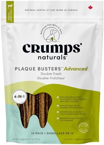 Crumps' Naturals Plaque Busters Advanced - Double Fresh Dental Sticks 9.5oz