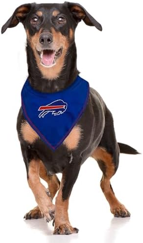 Pets First NFL Buffalo Bills TIE Bandana, Small/Medium. Dog Bandana Scarf Bib for Pet Cat Dog. The Ultimate Game-Day, Party Bandana (BUF-3550-S-M)