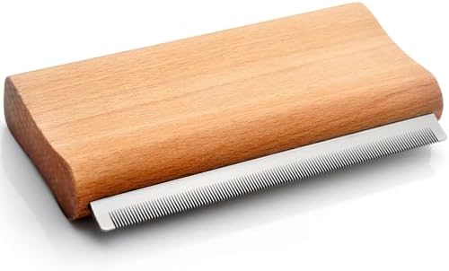 Dog Brush for Shedding | Pet Hair Removal Tool, Cat Grooming Supplies, Deshedding Dog Brush | Combs for cleaning and grooming short and long hair (L (5.3 Inch))