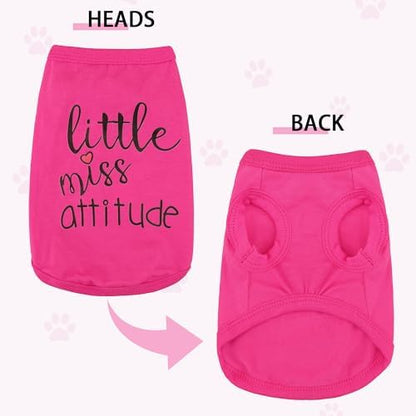 Stylish Dog Clothes: Expressive Cotton Puppy Shirt Vest for Small and Medium Dogs, Featuring 'Cute but Psycho' Slogan Print - Perfect for Showing Off Your Pet's Unique Style! Yellow XS