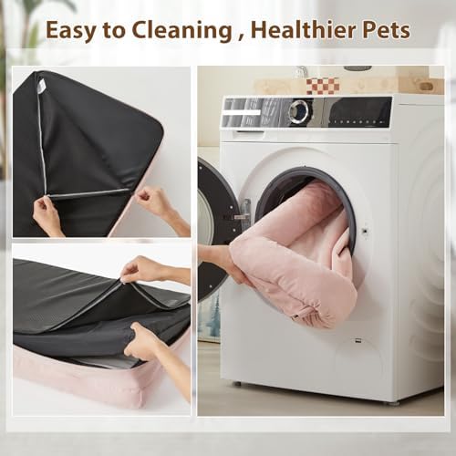 BFPETHOME Dog Beds for Small Dogs, Washable Dog Bed with Sides, Orthopedic Small Sized Soft Mats with Removable Cover & Waterproof Pet Mat for Pet