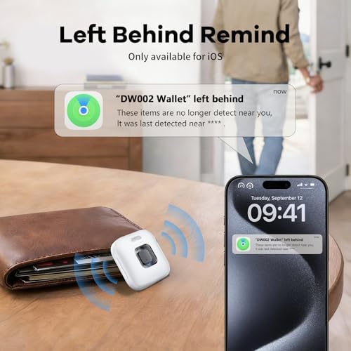 Hoxe Air Tracker Tags-4 Pack for iOS & Android, Smart Tag for Key, Bag, Pet