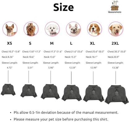 Queenmore Dog Surgery Recovery Sleeve Front Legs, Breathable Dog Recovery Sleeve, Elbow Protector Pet Cone Alternative After Surgery, Grey, M