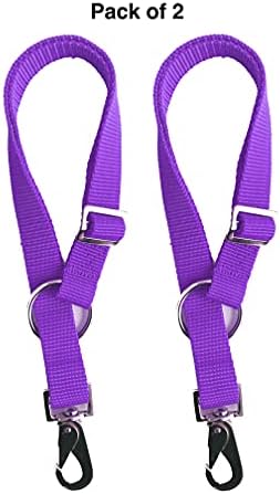 Majestic Ally Pack of 2 Horse Water Bucket Strap Hangers - Adjustable 18” to 30” length – for Indoor or Outdoor Use