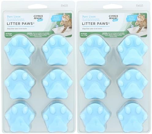 Citrus Magic Pet Odor Eliminator Litter Paws, Fresh Linen, 2 Pack