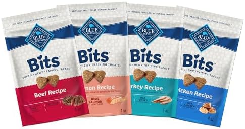 Blue Buffalo Bits Variety Pack Training Treats, 4 Ounce (Pack of 24)